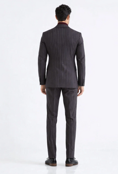 Turtleneck Suit + Free Turtleneck Sweater Package - Black Mens Suit