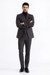 Turtleneck Suit + Free Turtleneck Sweater Package - Black Mens Suit