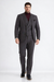 Turtleneck Suit + Free Turtleneck Sweater Package - Black Mens Suit