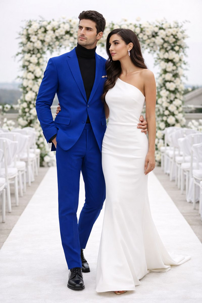 Royal Blue Suit With Turtleneck for Every Occasion