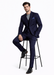 Turtleneck Suit + Free Turtleneck Sweater Package - Navy Mens Suit