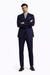 Turtleneck Suit + Free Turtleneck Sweater Package - Navy Mens Suit