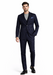 Turtleneck Suit + Free Turtleneck Sweater Package - Navy Mens Suit