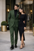 Turtleneck Suit + Free Turtleneck Sweater Package Olive Mens Suit