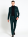 Turtleneck Suit + Free Turtleneck Sweater Package Teal Blue Mens Suit