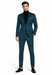 Turtleneck Suit + Free Turtleneck Sweater Package Teal Blue Mens Suit