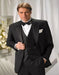 Super 140's Virgin Black Tuxedo by Authentic Vested Tuxedo Shirt Bowtie - High End Suits - High Quality Suits