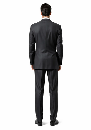 Tweed 3 Piece Suit - Tweed Wedding Suit Fitted Discounted Sale Slim Cut 2 Button Gray Herringbone Tweed Men's Suit