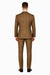 Mens Two Button Peak Lapel Suit Brown ~ Yellow