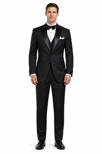 2 Button Super 120'S Wool Tuxedo Jacket + Pants