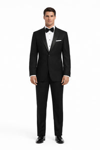 2 BUTTON TUXEDO SUPER 150'S WOOL + Any Size Pants (Tuxedo Separate)
