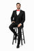 Two Button Three Piece Flat Front Tuxedo