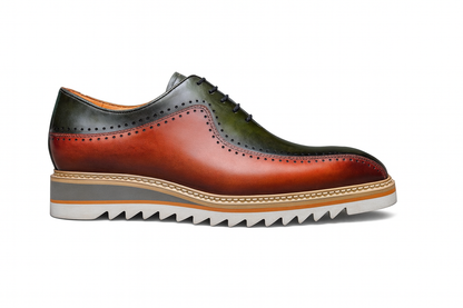 Carrucci Stylish Two-Tone Brogue Oxford