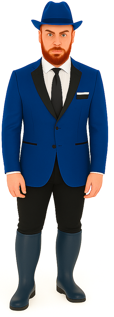 Two Toned Royal Light Blue Two Button Velvet or Dress Suits for Men Fabric Tuxedo Suit Or Dinner Jacket Black Lapeled