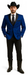 Two Toned Royal Light Blue Two Buttons Velvet or Dress Suits for Men Fabric (Your Choice) Tuxedo Suit Or Dinner Jacket Black Lapeled