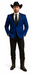 Two Toned Royal Light Blue Two Buttons Velvet or Dress Suits for Men Fabrics (Your Choice) Tuxedo Suit Or Dinner Jacket Black Lapeled
