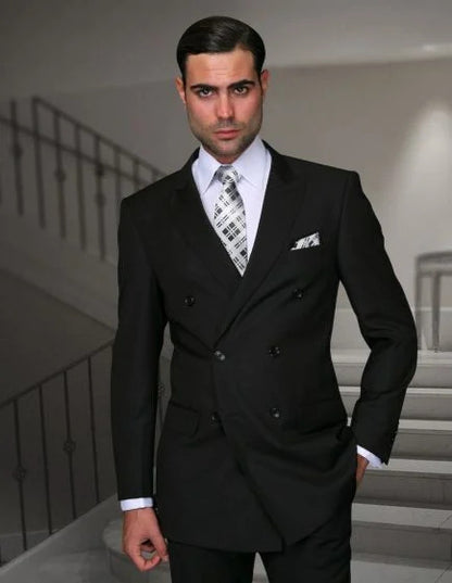 Statement Men's 2 Piece 100% Wool Fashion Suit - Bold Color