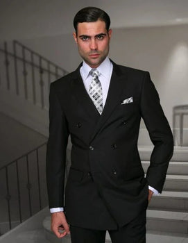 Statement Men's 2 Piece 100% Wool Fashion Suit - Bold Color