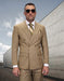 Statement Men's 2 Piece 100% Wool Fashion Suit - Bold Color