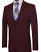 Ultra Slim Fit Stretch 2 Piece Suit Color Burgundy