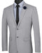 Ultra Slim Fit Stretch 2 Piece Suit Color Gray