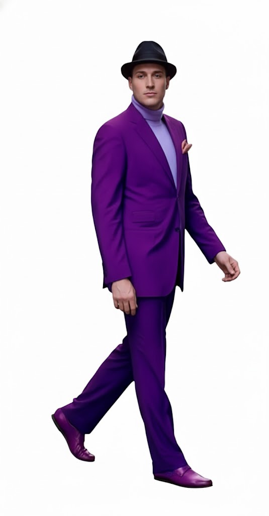 Ultra Smooth 2 Button  Business Suits Clearance Sale Purple