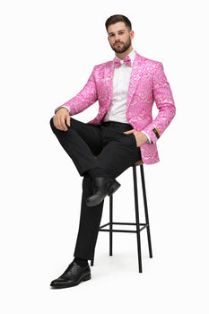 Fuchsia Unique Men's Floral  Fancy - Image 4