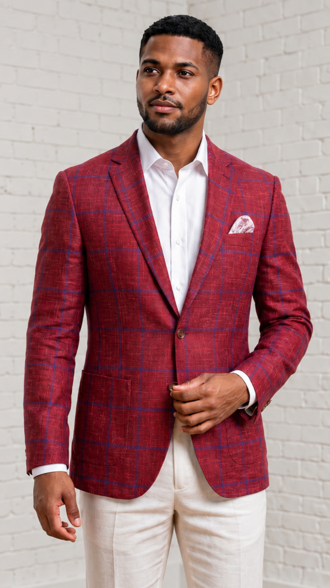Berry Blazer Mens Sport Coat