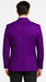 Velour Men's blazer Jacket Purple Two Button Party Suit & Tuxedo & w/ Black  Velvet or Suit Fab