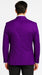 Velour Men's blazer Jacket Purple Two Button Party Suit & Tuxedo & w/ Black  Velvet or Suit Fab