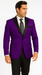 Velour Men's blazer Jacket Purple Two Button Party Suit & Tuxedo & w/ Black  Velvet or Suit Fab