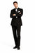 Black Double Breasted Suits Tuxedo Jacket + Pants