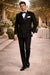 Black Double Breasted Suits Tuxedo Jacket + Pants