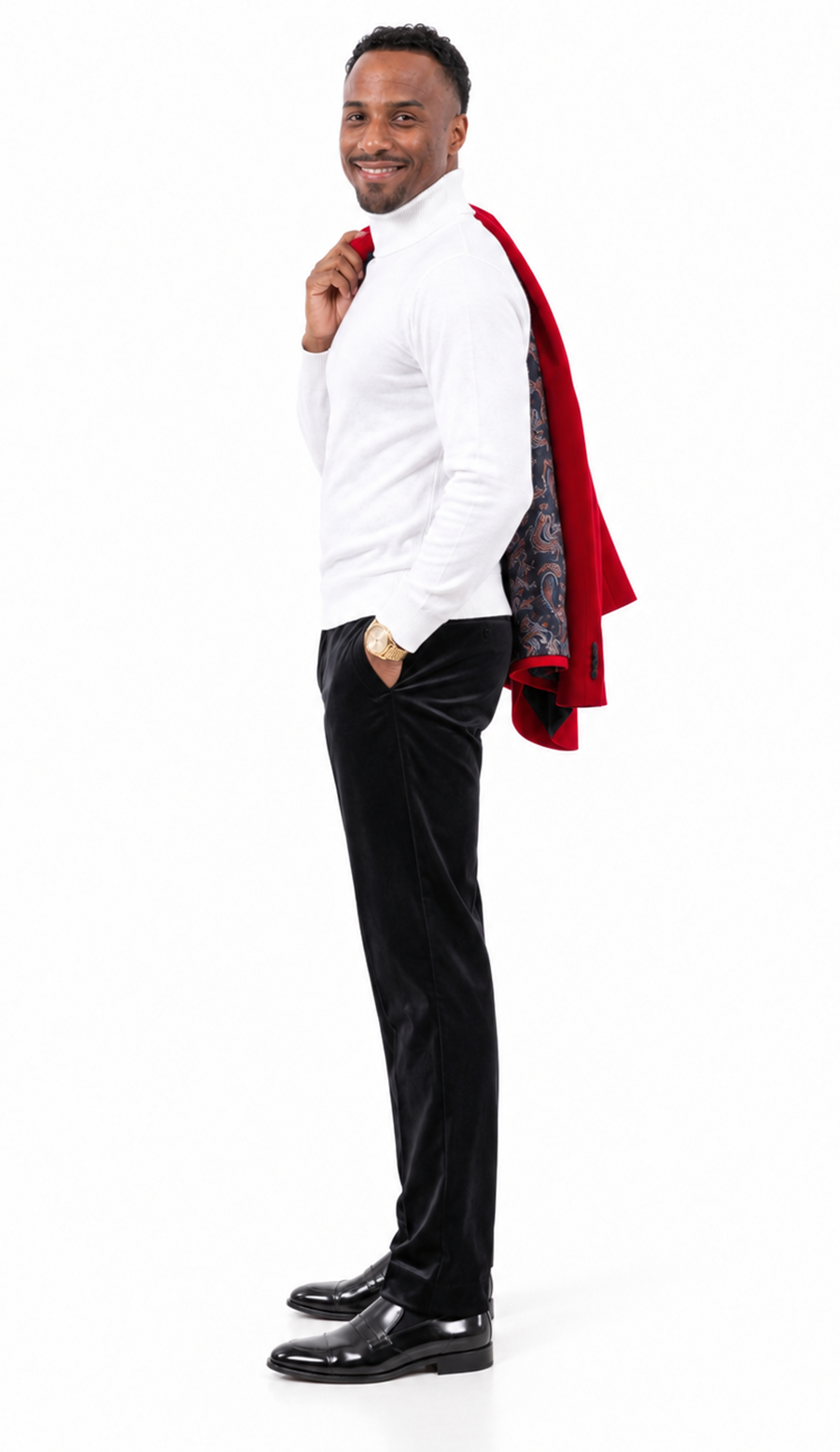 Velvet Pants Black