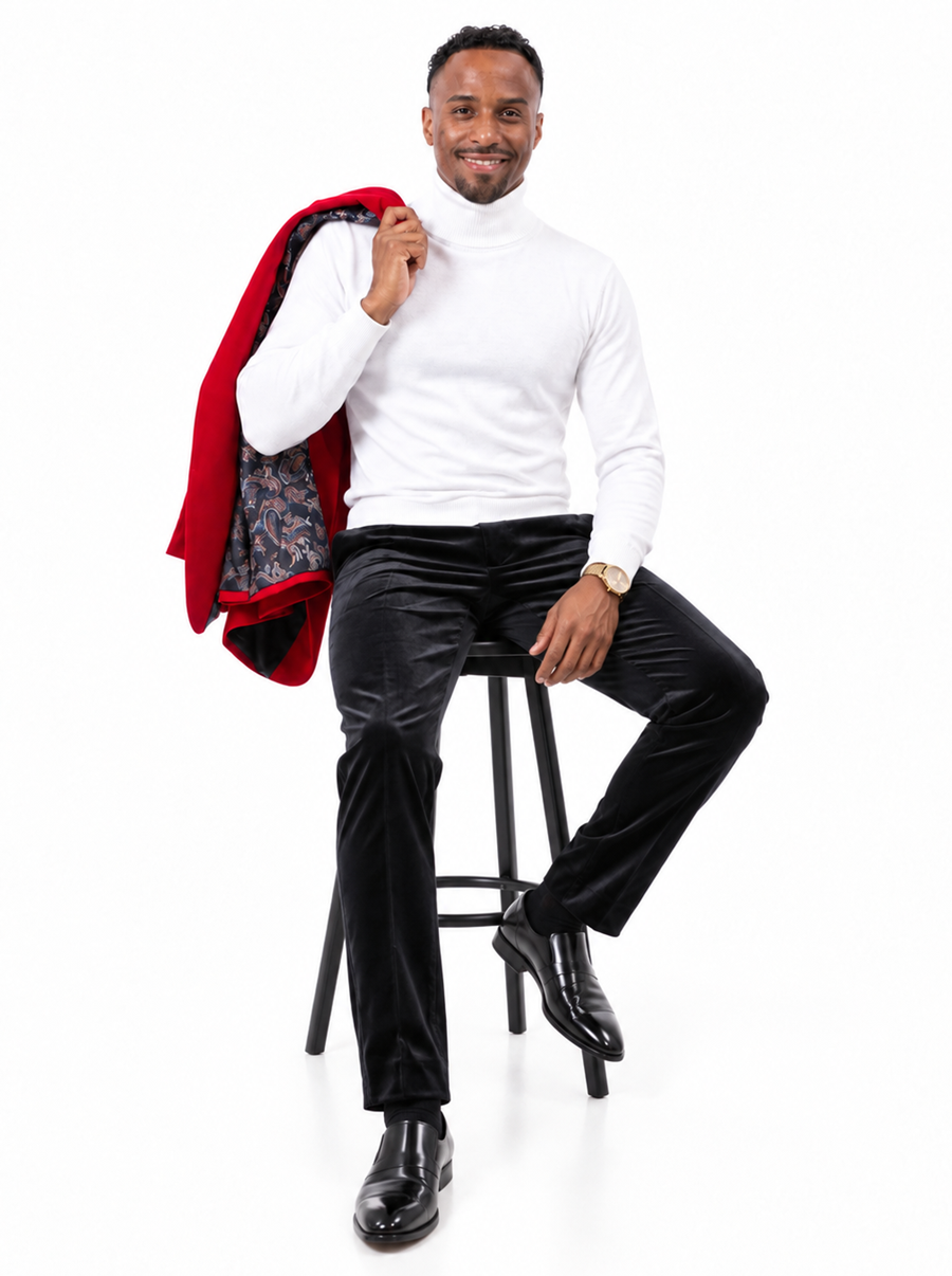 Velvet Pants Black