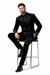 Velvet Suits - Double Breasted Suits - Slim Fit Suit - Black
