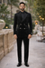 Velvet Suits - Double Breasted Suits - Slim Fit Suit - Black