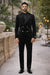Velvet Suits - Double Breasted Suits - Slim Fit Suit - Black