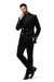 Velvet Suits - Double Breasted Suits - Slim Fit Suit - Black