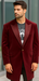 Velvet Tuxedo - Three Quarter - CarCoat Burgundy