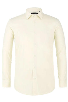 Verno Men's Classic Fit Spread Collar Dress Shirt in Red - USA Men's Outlet