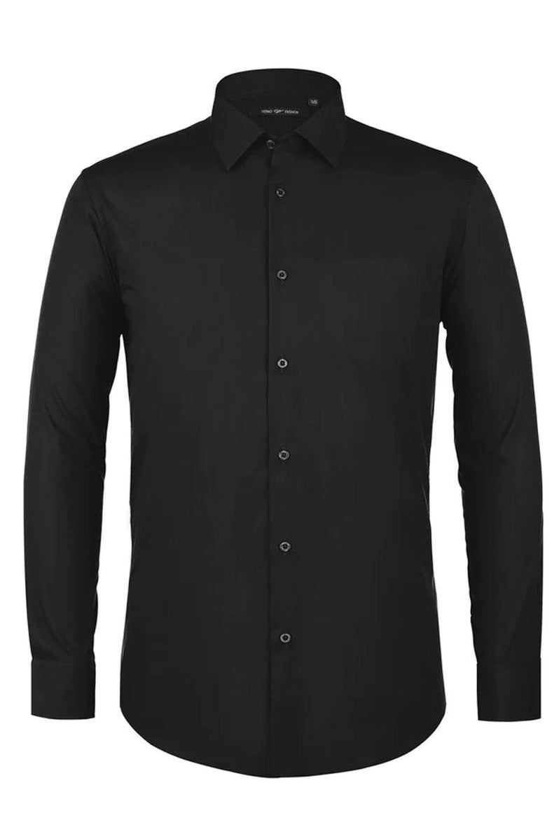 Mens Spread Collar Dress Shirts