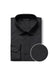 Verno Men's Slim Fit Black Dress Shirt with Spread Collar
