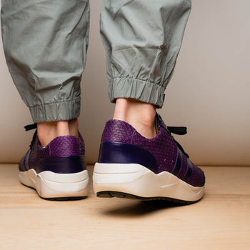 Marco Di Milano Verona Purple Leather Loafers
