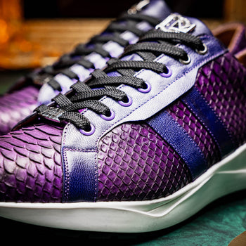 Marco Di Milano Verona Purple Leather Loafers