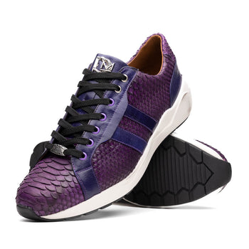 Marco Di Milano Verona Purple Leather Loafers