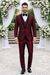 Versailles 1-Button Burgundy Tuxedo Set – Men’s Shawl Lapel Formalwear