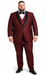 Versailles 1-Button Burgundy Tuxedo Set – Men’s Shawl Lapel Formalwear