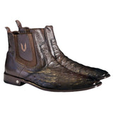 Vestigium Ostrich Chelsea Boots Faded Brown - Faded Brown