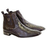 Vestigium Ostrich Leg Chelsea Boots Brown